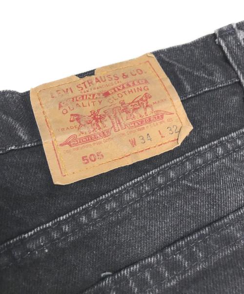 LEVI'S（リーバイス）LEVI'S (リーバイス) 505 後染めブラックデニム ブラック サイズ:W34×L32の古着・服飾アイテム