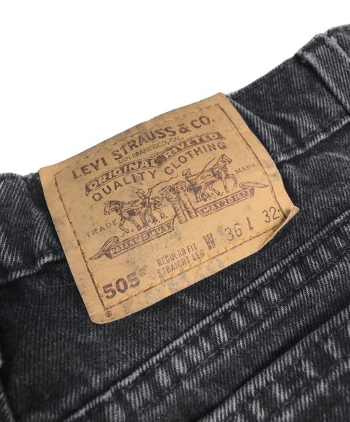LEVI'S（リーバイス）LEVI'S (リーバイス) 505 染め ブラックデニム ブラック サイズ:W36×L32の古着・服飾アイテム