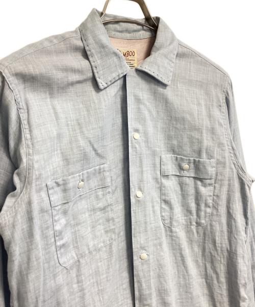 BAMBOO（バンブー）BAMBOO (バンブー) オープンカラーシャツ ブルー サイズ:Mの古着・服飾アイテム