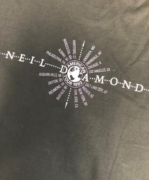 アーティストTシャツ（アーティストTシャツ）アーティストTシャツ (アーティストTシャツ) 90s neil diamond(ニール・ダイアモンド) アーティストTシャツ ブラック サイズ:XLの古着・服飾アイテム