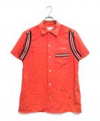 Hiltonヒルトン）の古着「ボーリングシャツ」｜レッド