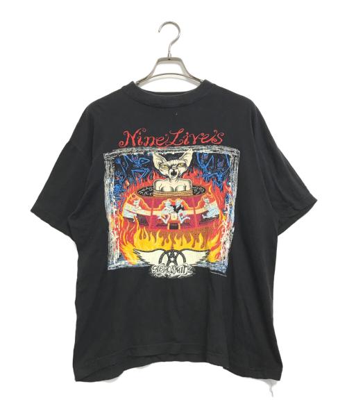 バンドTシャツ（バンドTシャツ）バンドTシャツ (バンドTシャツ) 90s AERO SMITH(エアロスミス) バンドTシャツ ブラック サイズ:XLの古着・服飾アイテム