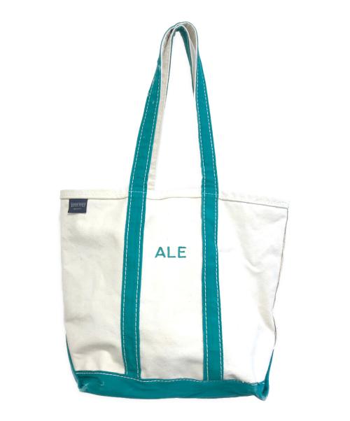 LAND'S END（ランズエンド）LAND'S END (ランズエンド) キャンバストートバッグ ホワイト サイズ:表記なしの古着・服飾アイテム