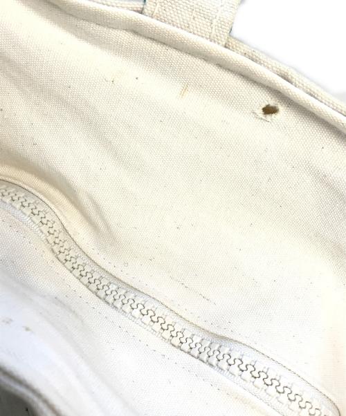 LAND'S END（ランズエンド）LAND'S END (ランズエンド) キャンバストートバッグ ホワイト サイズ:表記なしの古着・服飾アイテム