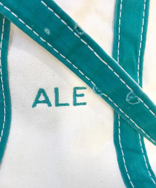 LAND'S END（ランズエンド）LAND'S END (ランズエンド) キャンバストートバッグ ホワイト サイズ:表記なしの古着・服飾アイテム