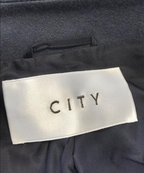 CITY（シティ）CITY (シティ) オーバーチェスターコート ネイビー サイズ:表記なしの古着・服飾アイテム