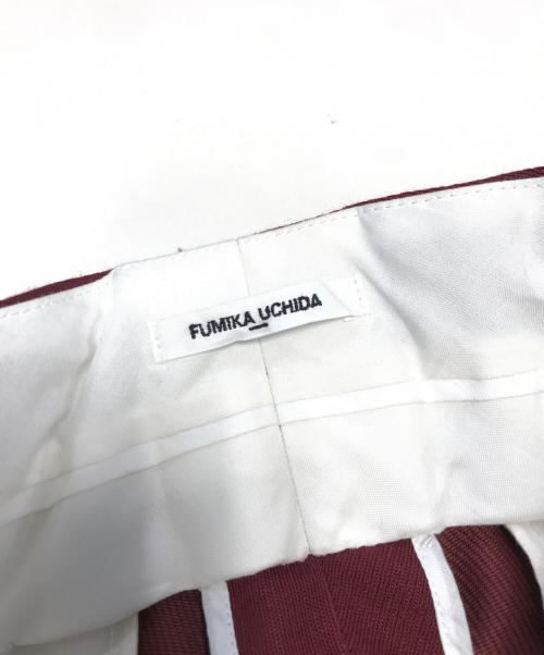 FUMIKA UCHIDA（フミカウチダ）FUMIKA UCHIDA (フミカウチダ) パンツ レッド サイズ:36の古着・服飾アイテム