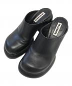 JIL SANDERジルサンダー）の古着「ブロックヒールサンダル」｜ブラック