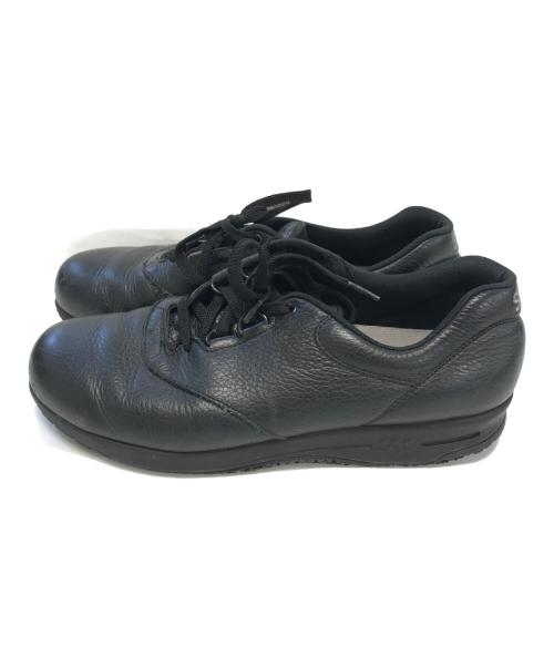 SAS（エスエーエス）SAS (エスエーエス) レザースニーカー ブラック サイズ:表記なしの古着・服飾アイテム