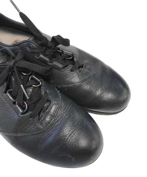 SAS（エスエーエス）SAS (エスエーエス) レザースニーカー ブラック サイズ:表記なしの古着・服飾アイテム