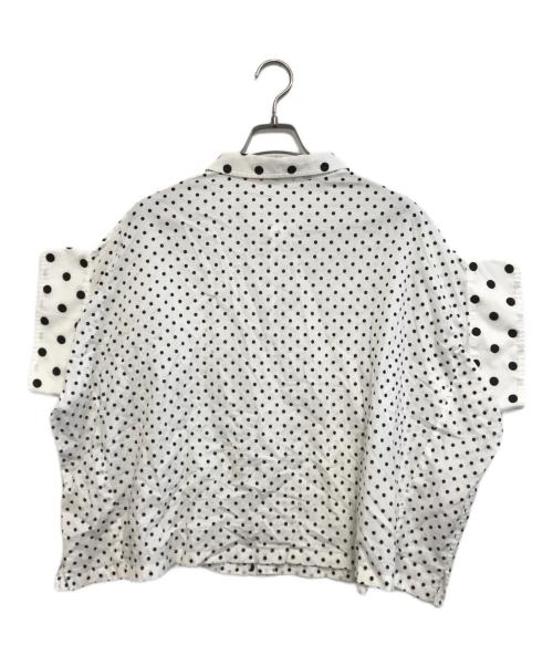 Y's（ワイズ）Y's (ワイズ) ドット柄ブラウス ホワイト サイズ:1の古着・服飾アイテム