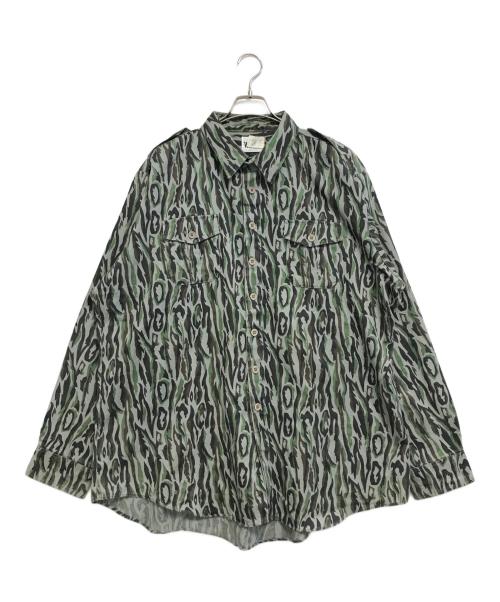 WOOLRICH（ウールリッチ）WOOLRICH (ウールリッチ) 80’s迷彩柄シャツ グリーン サイズ:XXLの古着・服飾アイテム