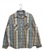 FIVE BROTHERファイブブラザー）の古着「70’sチェックネルシャツ」｜グレー