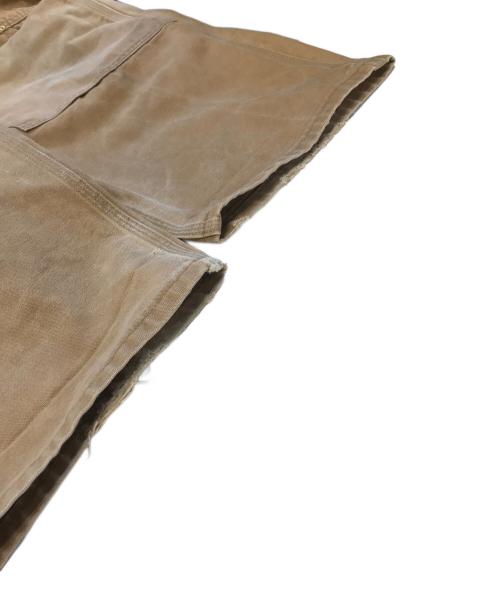 CarHartt（カーハート）CarHartt (カーハート) ダック地ダブルニーオーバーオール ブラウン サイズ:42×32の古着・服飾アイテム