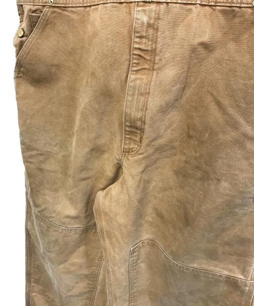 CarHartt（カーハート）CarHartt (カーハート) ダック地ダブルニーオーバーオール ブラウン サイズ:42×32の古着・服飾アイテム
