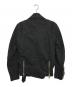 CHRISTIAN DADA (クリスチャンダダ) jeda (ジェダ) COTTON LINEN MOTORCYCLE JACKET ブラック サイズ:44：13000円