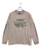 モーターサイクルロングスリーブTシャツモーターサイクルロングスリーブTシャツ）の古着「00's HARLEY-DAVIDSON(ハーレーダビッドソン) モーターサイクルロングスリーブTシャツ」｜グレー