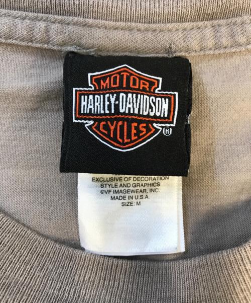 モーターサイクルロングスリーブTシャツ（モーターサイクルロングスリーブTシャツ）モーターサイクルロングスリーブTシャツ (モーターサイクルロングスリーブTシャツ) 00's HARLEY-DAVIDSON(ハーレーダビッドソン) モーターサイクルロングスリーブTシャツ グレー サイズ:Mの古着・服飾アイテム