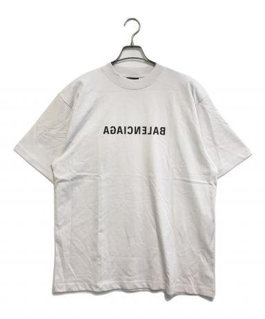 中古・古着通販】BALENCIAGA (バレンシアガ) ミラーロゴプリントT