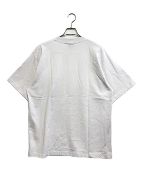 BALENCIAGA（バレンシアガ）BALENCIAGA (バレンシアガ) ミラーロゴプリントTシャツ ホワイト サイズ:Mの古着・服飾アイテム