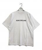 BALENCIAGAバレンシアガ）の古着「ミラーロゴプリントTシャツ」｜ホワイト