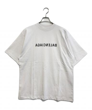 中古・古着通販】BALENCIAGA (バレンシアガ) ミラーロゴプリントT