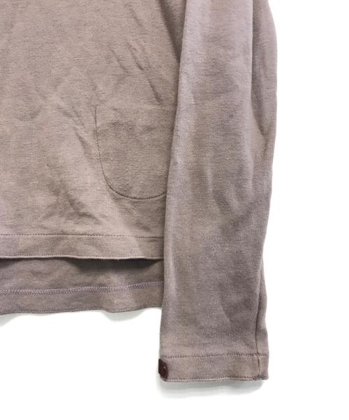 MIU MIU（ミュウミュウ）MIU MIU (ミュウミュウ) スキッパーカットソー グレー サイズ:Sの古着・服飾アイテム