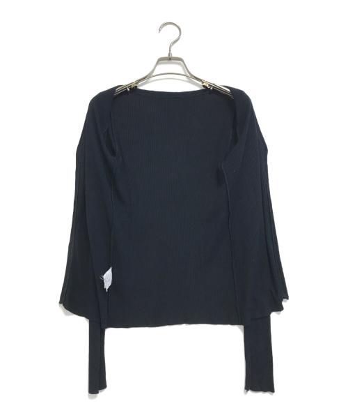 DOLCE & GABBANA（ドルチェ＆ガッバーナ）DOLCE & GABBANA (ドルチェ＆ガッバーナ) ニットカーディガン ネイビー サイズ:24/38の古着・服飾アイテム