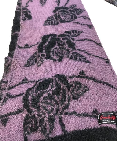 GANGSTERVILLE（ギャングスタービル）GANGSTERVILLE (ギャングスタービル) Mohair Muffler”MI VIDA LOCA パープル サイズ:表記なしの古着・服飾アイテム