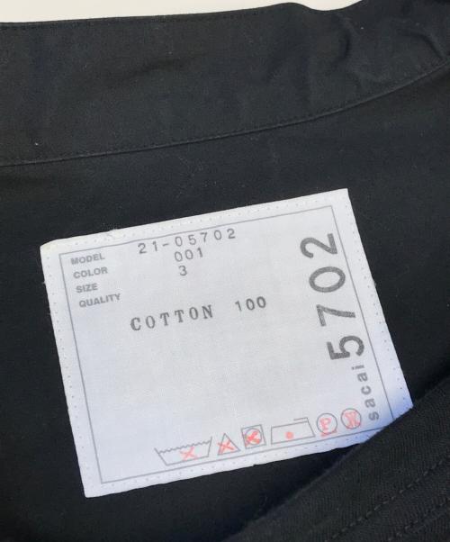 sacai（サカイ）sacai (サカイ) バンダナプリントTシャツ ブラック サイズ:3の古着・服飾アイテム