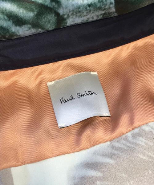 PAUL SMITH（ポールスミス）PAUL SMITH (ポールスミス) 総柄プリント半袖シャツワンピース ブラック サイズ:40の古着・服飾アイテム