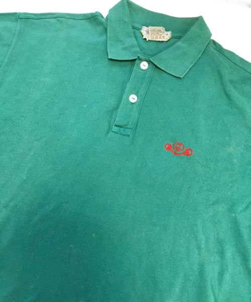 GUCCI（グッチ）GUCCI (グッチ) ロゴ刺繍ポロシャツ グリーン サイズ:Lの古着・服飾アイテム