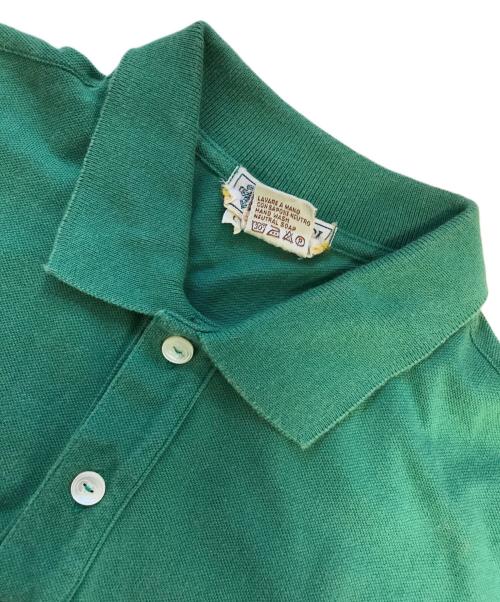 GUCCI（グッチ）GUCCI (グッチ) ロゴ刺繍ポロシャツ グリーン サイズ:Lの古着・服飾アイテム
