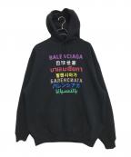 BALENCIAGAバレンシアガ）の古着「Language Hoodie」｜ブラック