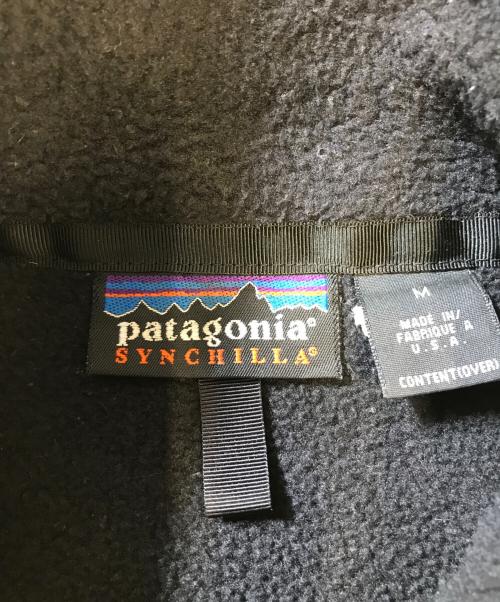 Patagonia（パタゴニア）Patagonia (パタゴニア) シンチラジャケット ブラック サイズ:Mの古着・服飾アイテム