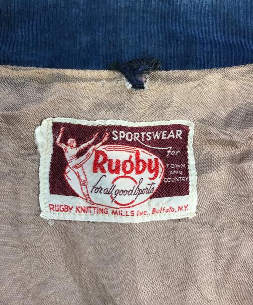 RUGBY KNITTING（ラグビーニッティング）RUGBY KNITTING (ラグビーニッティング) コーデュロイジャケット ブルー サイズ:表記なしの古着・服飾アイテム