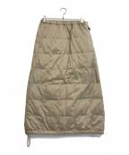 ISSEY MIYAKEイッセイミヤケ）の古着「ドローコードダウンスカート」｜ベージュ