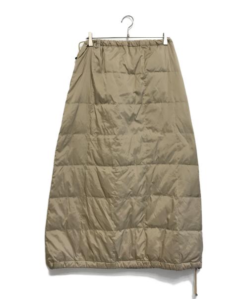 ISSEY MIYAKE（イッセイミヤケ）ISSEY MIYAKE (イッセイミヤケ) ドローコードダウンスカート ベージュ サイズ:3の古着・服飾アイテム