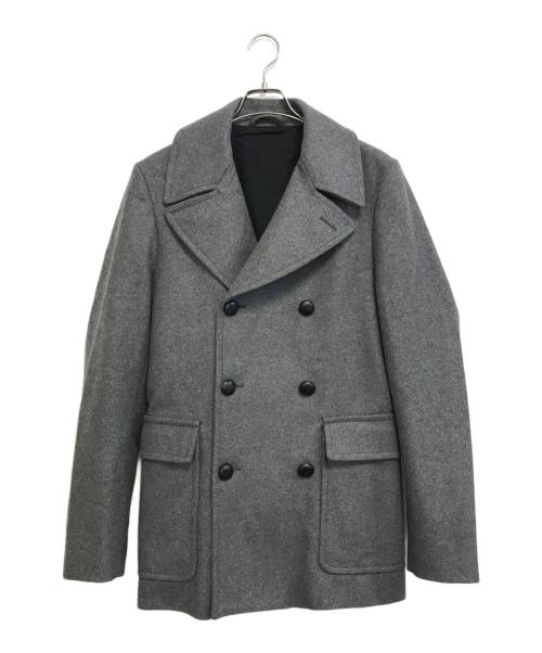 Maison Margiela（メゾンマルジェラ）Maison Margiela (メゾンマルジェラ) ウールメルトンピーコート グレー サイズ:46の古着・服飾アイテム