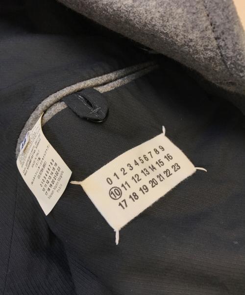 Maison Margiela（メゾンマルジェラ）Maison Margiela (メゾンマルジェラ) ウールメルトンピーコート グレー サイズ:46の古着・服飾アイテム