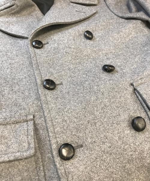 Maison Margiela（メゾンマルジェラ）Maison Margiela (メゾンマルジェラ) ウールメルトンピーコート グレー サイズ:46の古着・服飾アイテム