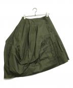 COMME des GARCONSコムデギャルソン）の古着「変形スカート」｜グリーン