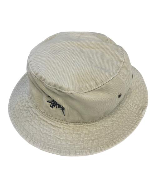 stussy（ステューシー）stussy (ステューシー) バケットハット ベージュ サイズ:SMの古着・服飾アイテム
