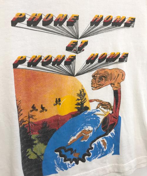 ムービーTシャツ（ムービーTシャツ）ムービーTシャツ (ムービーTシャツ)  80s E.T. ムービーTシャツ ホワイト サイズ:Mの古着・服飾アイテム