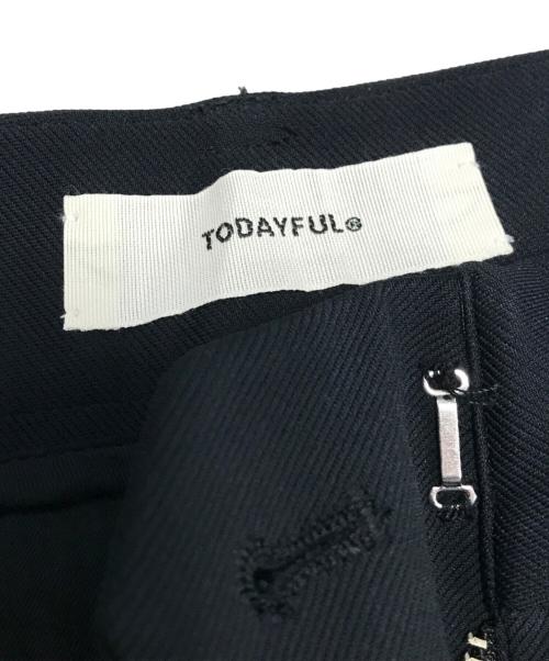 TODAYFUL（トゥデイフル）TODAYFUL (トゥデイフル) Doubletuck Twill Trousers ブラック サイズ:36の古着・服飾アイテム
