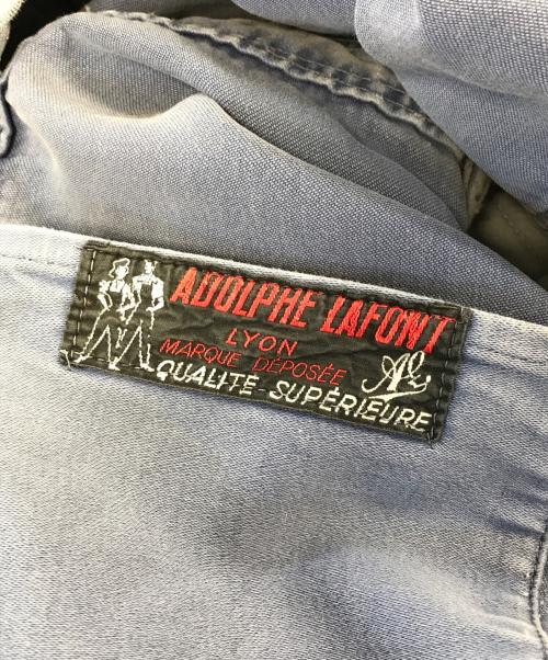 Adolphe Lafont（アドルフラフォン）Adolphe Lafont (アドルフラフォン) モールスキンワークジャケット スカイブルー サイズ:表記なしの古着・服飾アイテム