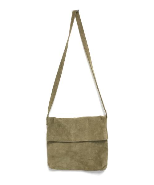 HENDER SCHEME（エンダースキーマ）HENDER SCHEME (エンダースキーマ) pig flap shoulder bag S オリーブ サイズ:表記なしの古着・服飾アイテム