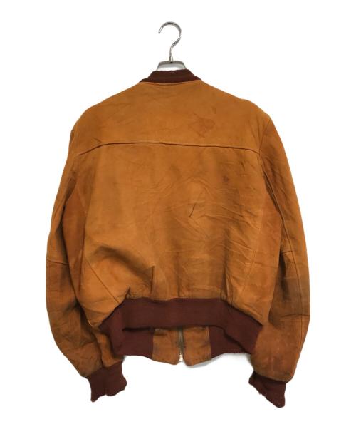 VINTAGE（ヴィンテージ）VINTAGE (ヴィンテージ) スウェードレザーブルゾン ブラウン サイズ:表記なしの古着・服飾アイテム