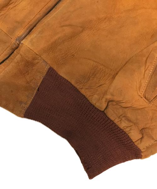 VINTAGE（ヴィンテージ）VINTAGE (ヴィンテージ) スウェードレザーブルゾン ブラウン サイズ:表記なしの古着・服飾アイテム