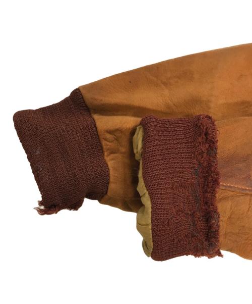 VINTAGE（ヴィンテージ）VINTAGE (ヴィンテージ) スウェードレザーブルゾン ブラウン サイズ:表記なしの古着・服飾アイテム